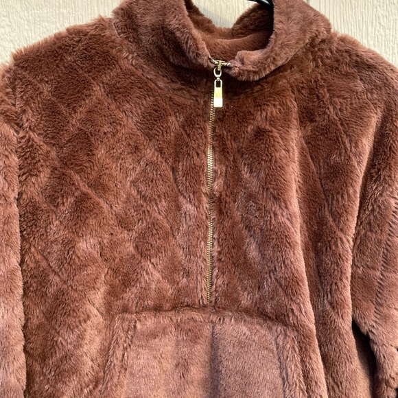 No boundaries brown autumnal quilted pullover sweater - Picture 7 of 13